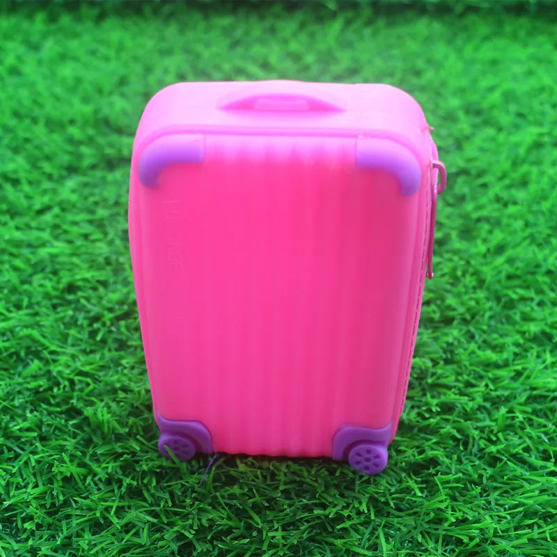 Силиконовый большой вместительный кошелек для монет, Детский чемодан ...