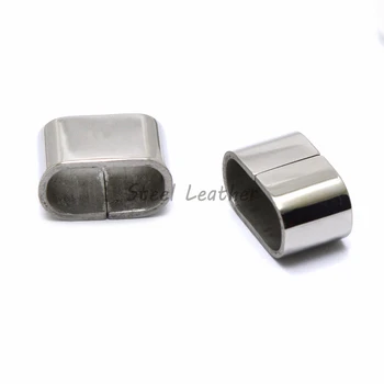 

30pcs/lot hole:12*6mm stainless Steel Metal Tube Spacer Beads Charms Slider Big Hole Beads for Jewelry Making DIY Leather Bangle