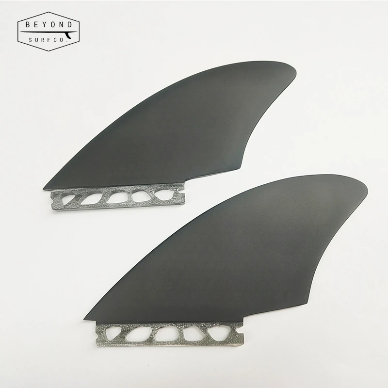 style smoke grey color big size surfboard keel fins TWIN fins surfboard finSurfing