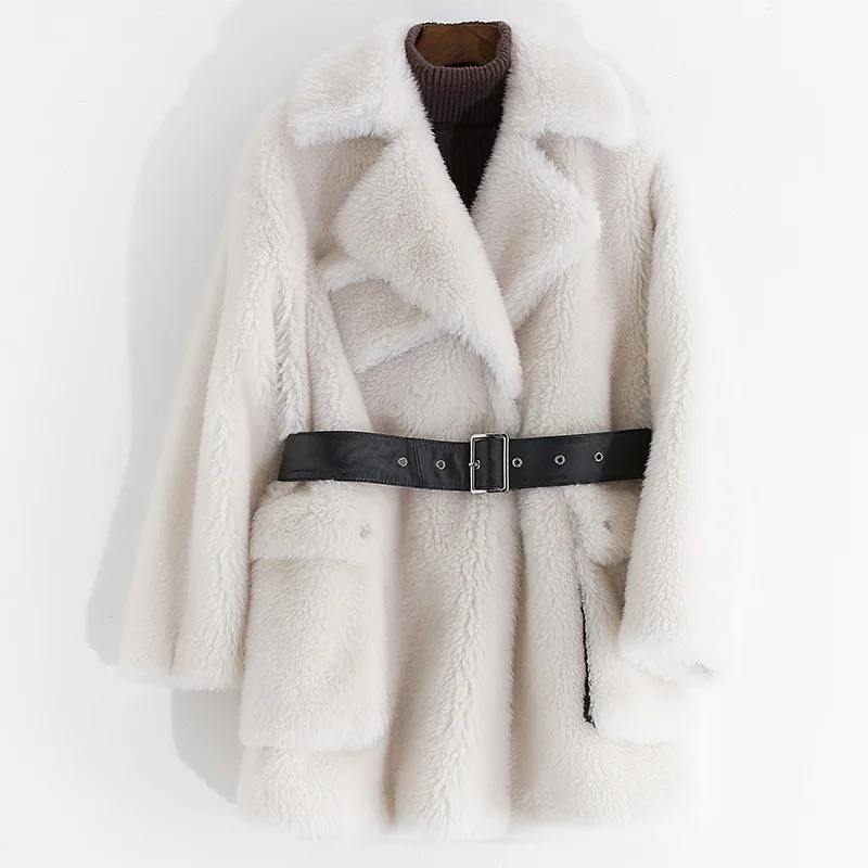 

Jacket 100% Wool 2020 Real Fur Coat Autumn Winter Real Fur Coat Women Clothes Korean Abrigo Muje Rsheep Shearling Fur Long Coats