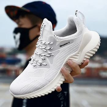 

2020 New Men Running Shoes Fashion Casual Sport Shoes Sneakers Trainers Alpha Male Mesh Breathable Shoes Wear resistant