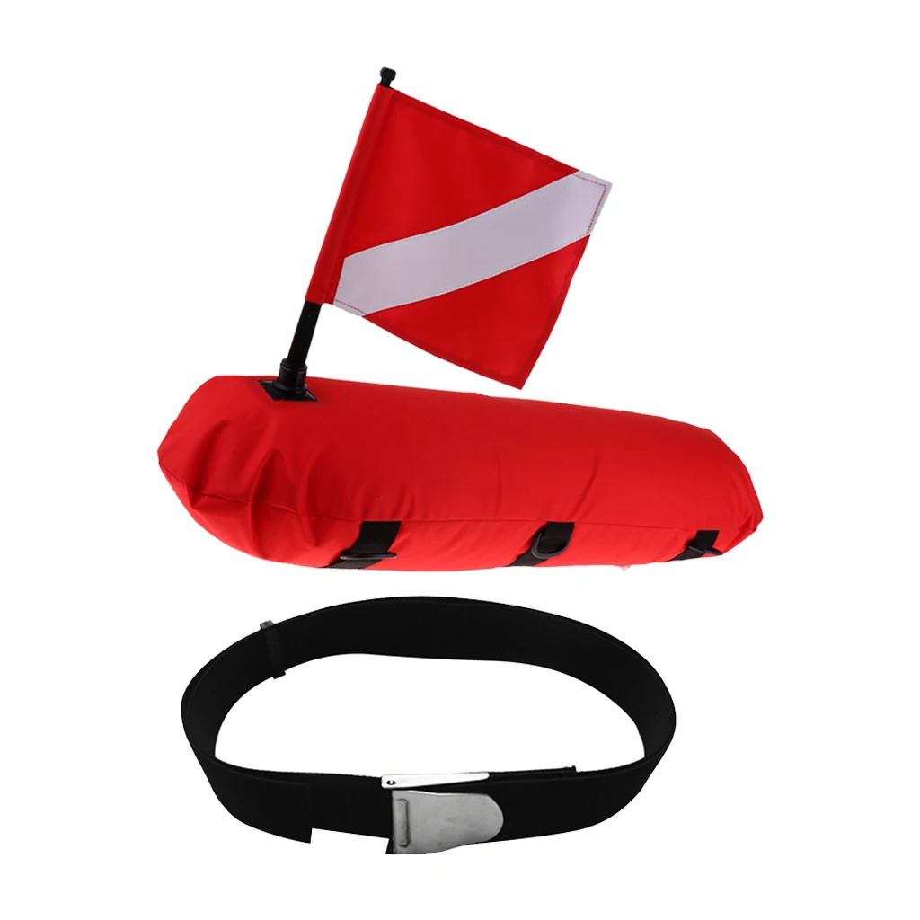 Scuba Diving Diver Float Buoy + Dive Flag + Weight Belt - Heavy Duty, Durable