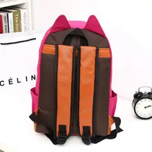 Весенняя сумка, милый рюкзак в японском и корейском стиле с кошачьими ушками для девочек, парусиновая одноцветная школьная сумка для школьников