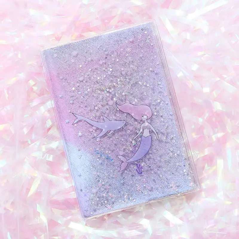 Kawaii ПВХ Quicksand тетради школьные принадлежности для девочек путешествия канцелярские принадлежности планировщик путешествия план студентов расписание ежедневный блокнот