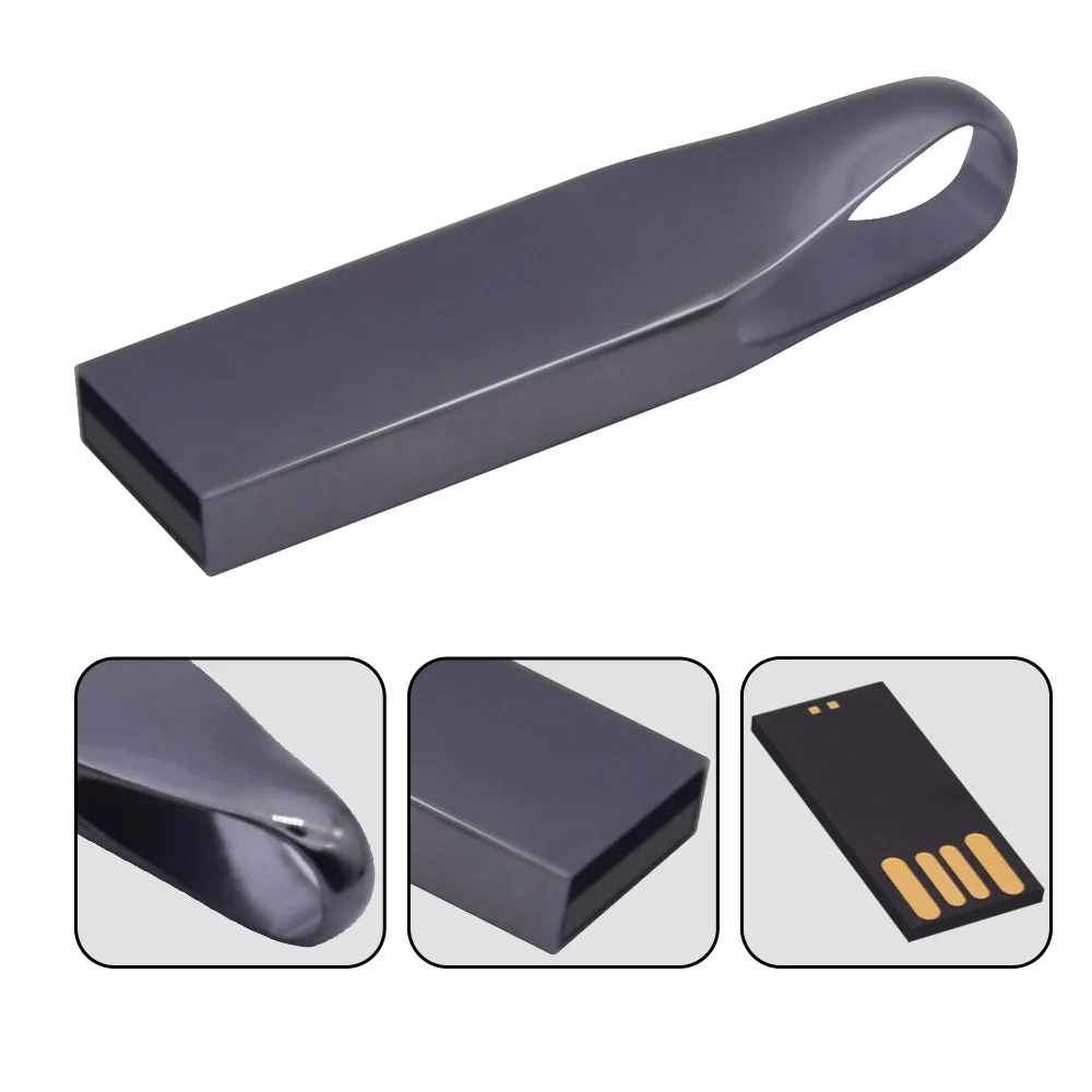 Металлический Мини USB флеш накопитель 2 0 флешка U диск Пользовательский логотип 4
