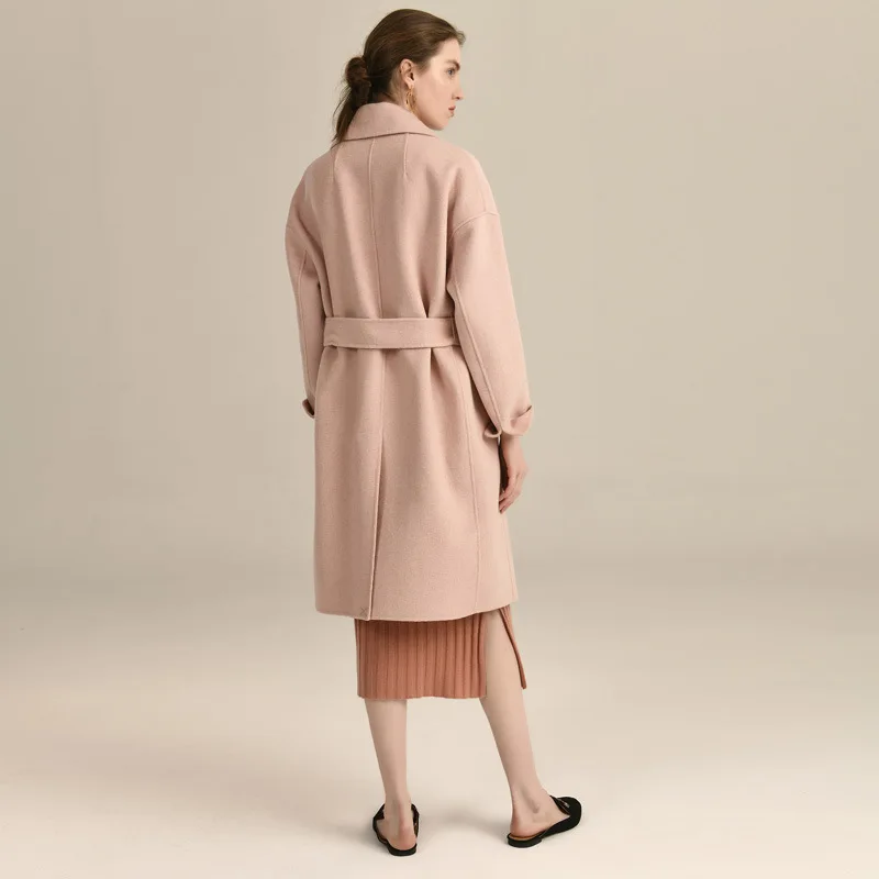 Winter Jas Vrouwen Kleding 2020 Elegante Roze Wollen Jas Vrouwelijke Mode Lange Wollen Jas Dames Kasjmier Casaco Hiver 9801 Winter Jas Vrouwen Kleding 2020 Elegante Roze Wollen Jas Vrouwelijke Mode Lange Wollen Jas Dames Kasjmier Casaco Hiver 9801