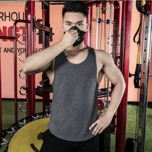 Мужской жилет для занятий спортом и фитнесом, Быстросохнущий жилет для бега, дышащая мужская рубашка без рукавов