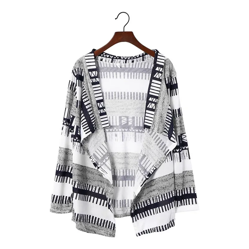 Plus Size Winter Jackets Women's Fashion Long Sleeves Leisure Mosaic Flower Cardigan Elegant Women Large Autumn Coats |