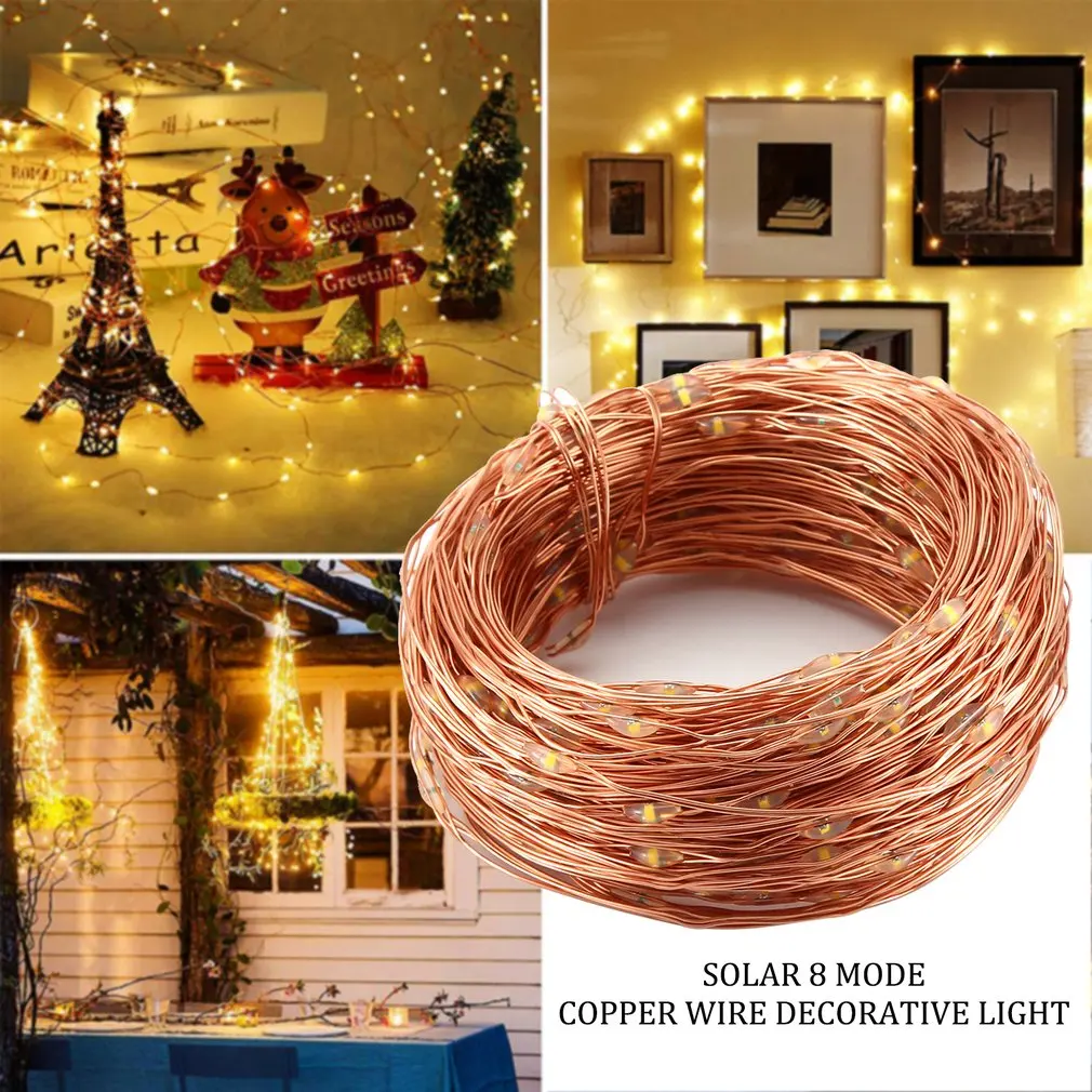 

Solar Light String 30 M 300 Led Solar Waterproof Decorative Light For Patio Paties Weddings Warm White