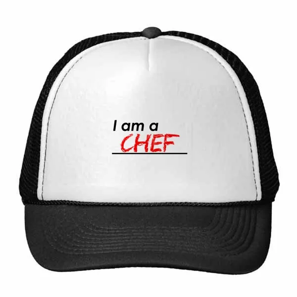 

Quote I Am A Chef Trucker Hat Baseball Cap Nylon Mesh Hat Cool Children Hat Adjustable Cap Gift