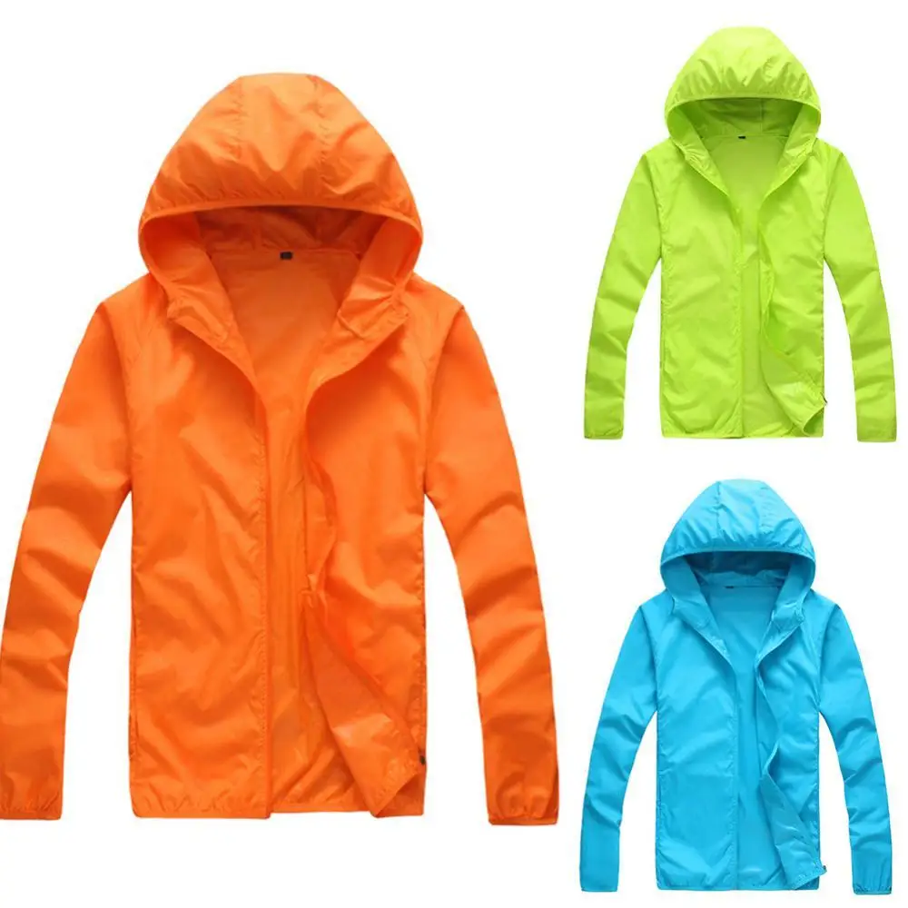 Quick Dry Skin Coat Sunscreen Waterproof UV Women Men Thin Outwear Ultra-Light Windbreake Jacket Unisex Windproof | Мужская одежда
