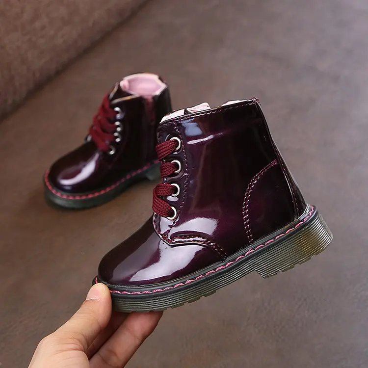 

2019 CHILDREN'S Shoes Spring And Autumn New Style CHILDREN'S Ankle Boots Korean-style Martin Boots Light PU Leather Girls' Boots