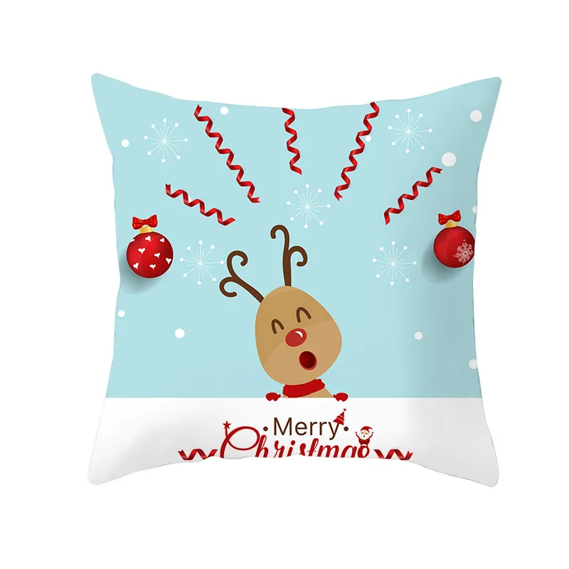 45x45 см хлопковое рождественское покрывало, Рождественское украшение для дома, новогодний декор, Рождественский Санта Клаус, navidad - Цвет: 19