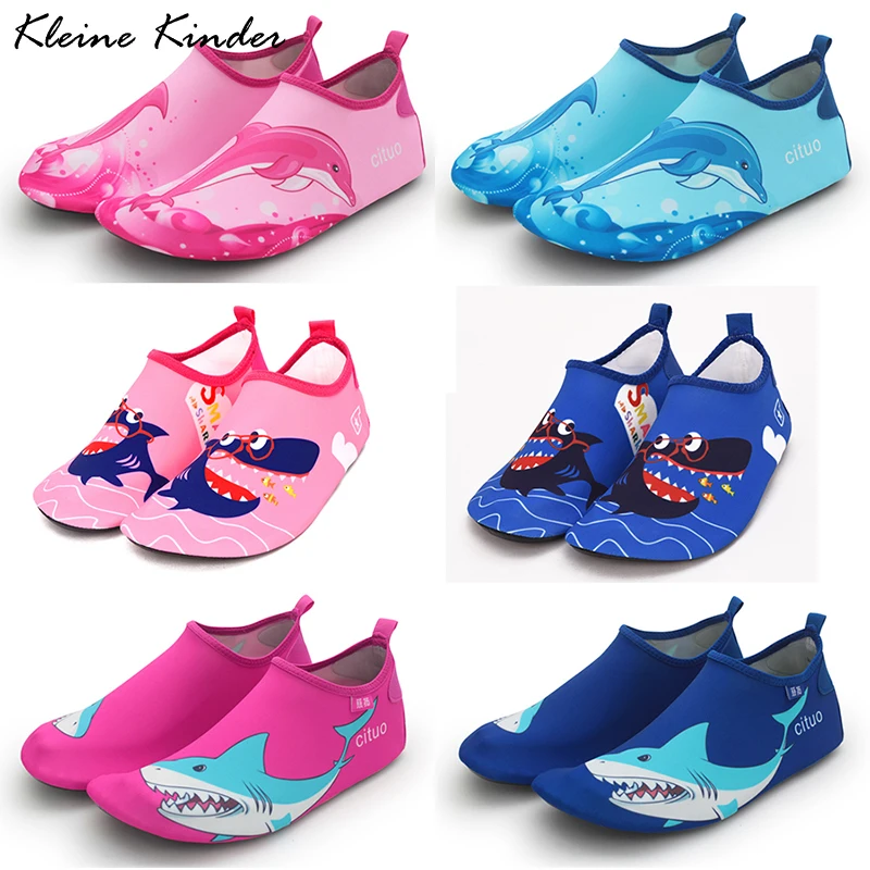 Baby Water Shoes Barefoot Aqua Shoes for Children Rubber Slippers for Swimming in The Sea Kids Beach Shoes Sneakers for Boy Girl [nike]nike kids bpv sneakers choose 1