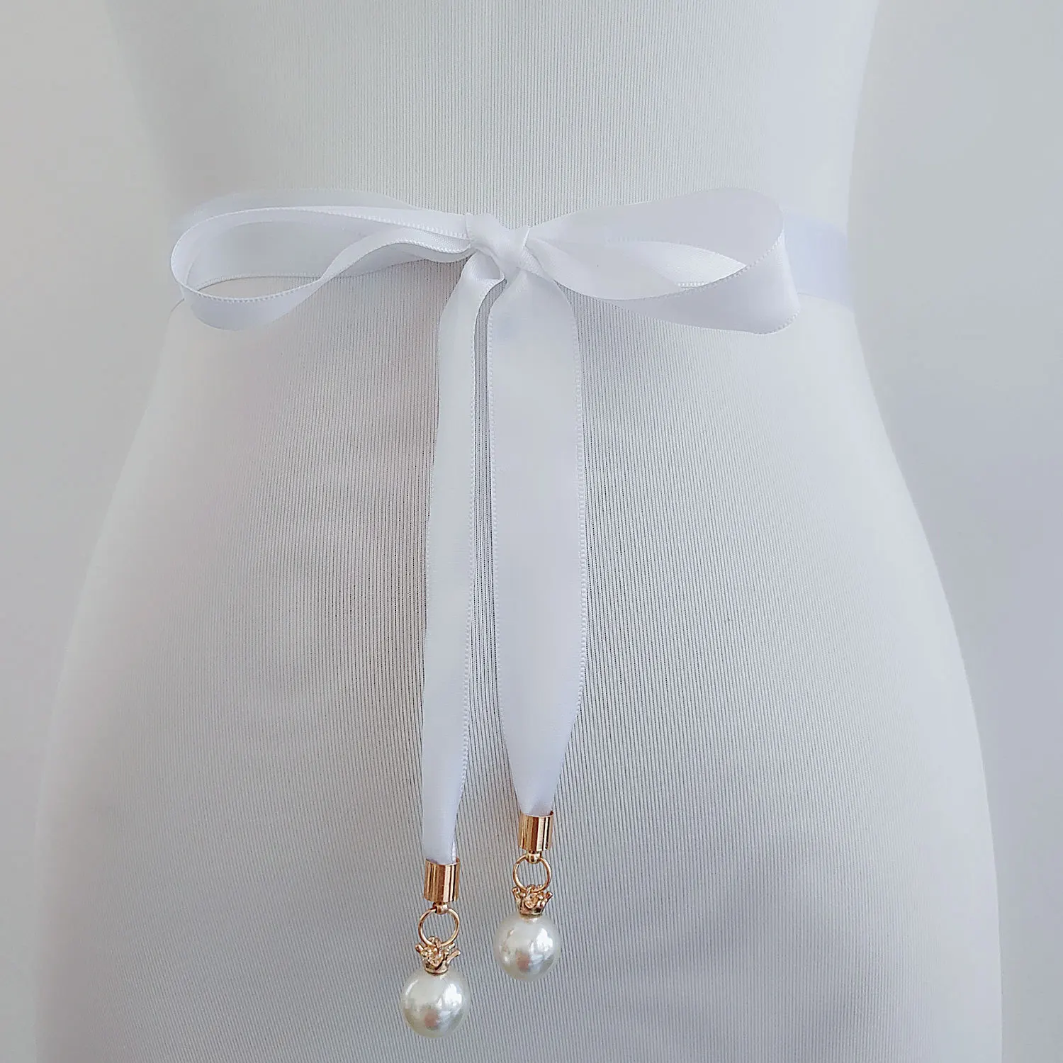 Жемчуг кулон стильное платье на выпускной ремень высокого качества двухсторонний атласный пояс жемчужный пояс тонкое на платье невесты свадебное Пояс