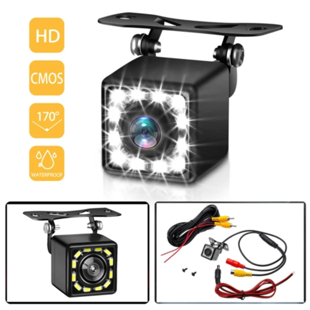 

Universal DC 12V Waterproof 12 LEDs HD Car Rear View Rear View Backup Camera Parking Night Vision Car Accessories 2020 New