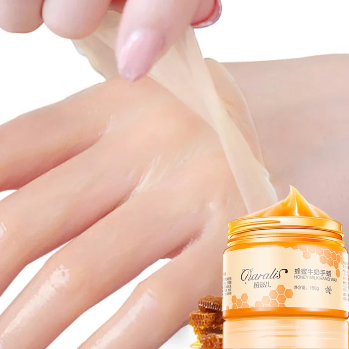 Milk Honey Wax Hand Mask Exfoliating Calluses Moisturizing Anti-aging Whitening 150g LDO99