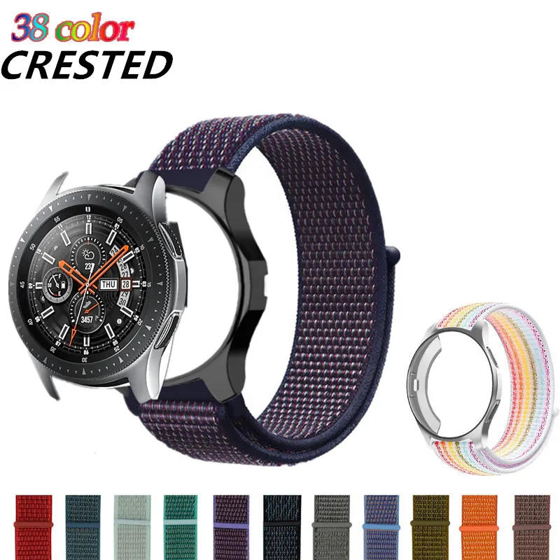 Чехол gear S3+ ремешок для samsung Galaxy watch 46 мм 42 мм ремешок samsung gear S3 Frontier/classic S 3 gear sport S2 нейлоновый браслет