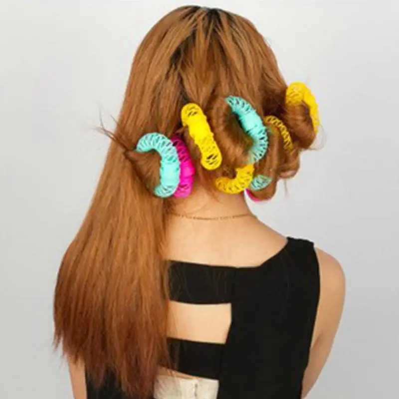 Yiwa модная форма пончика волшебные бигуди для волос спиральные бигуди Ролик завивки волос аксессуары для парикмахерских инструментов