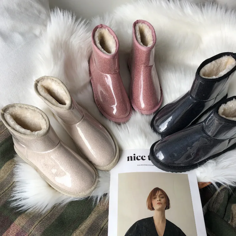 

New Winter Women Snow Boots Warm Short Plush Soft Ladies Plus Size Ankle Boot Women's Fur Platform Female Casual Shoes Woman