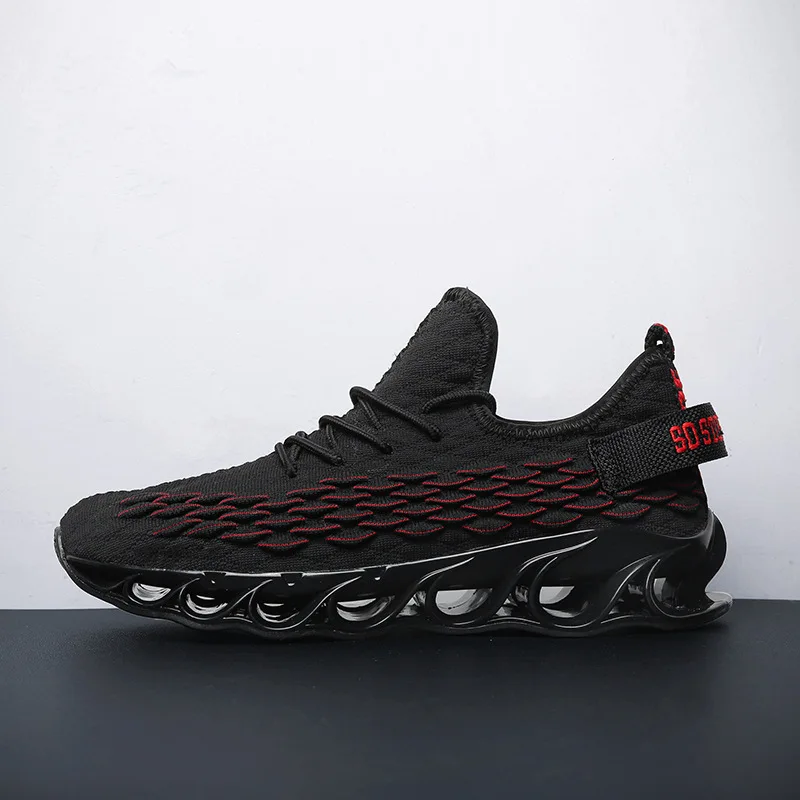 

2019 New Style Fire Dragon Blade Running MEN'S SHOES Spring And Summer Elasticity Scale Athletic Shoes Casual Men Running Shoes