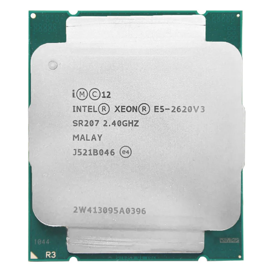 cpu processor Intel Xeon E5 2620 V3 E5 2620V3 E5-2620V3 Processor 2.4Ghz 6 Core 85W Socket LGA 2011-3 CPU Suitable X99 motherboard cpu socket