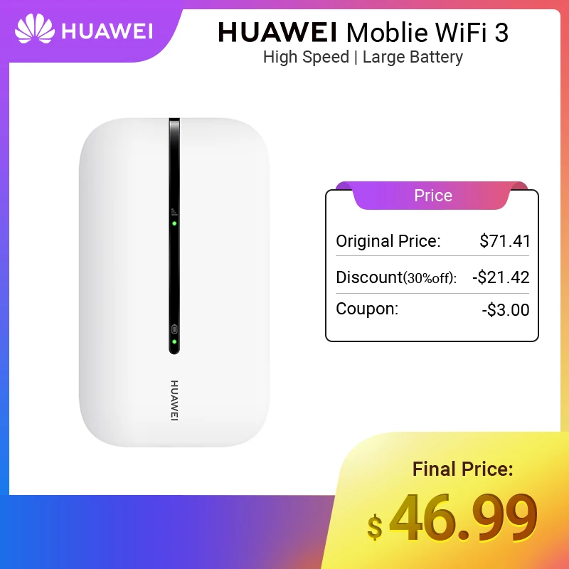 HAUWEI Mobile WiFi 3 E5576 855 4G/3G роутер разблокированный доступ Мобильная точка доступа