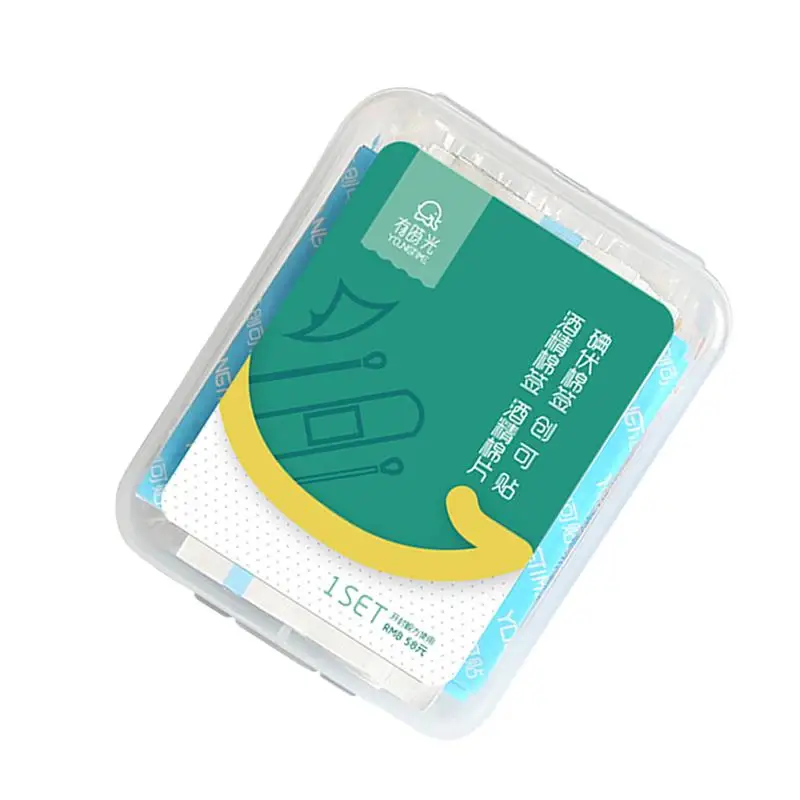 1 Set Cotton Swabs Alcohol Cotton Swab Wipes Band Aid Set Mini Storage Case Portable Outdoor Emergency First Aid Rescue Supply