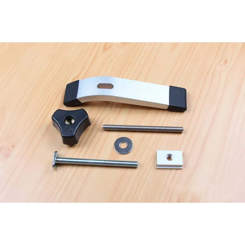 Metal Quick Acting Hold Down Clamp Set M8 Screw Device Carpenter for T-Slot T-Track Woodworking Tools