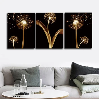 

Dandelion Abstract Wall Pictures Poster Print Canvas Painting Calligraphy Decorative for Living Room Bedroom Home Decor