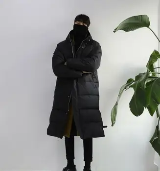 

Winter Men Long Oversized Parka Coat Hooded Warm Thicken Warm Loose G02