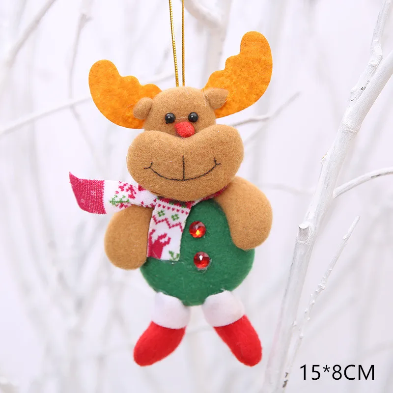 Новогодний Санта-Клаус Снеговик Лось новогодние куклы Noel Deco Рождественская елка украшение для дома Рождество Navidad подарок для детей