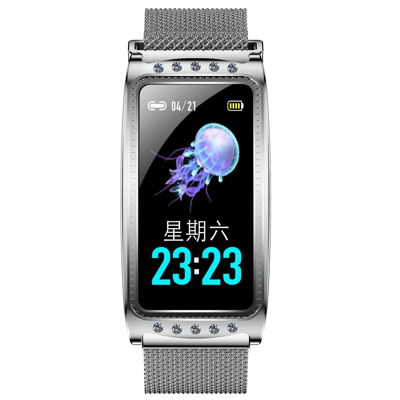 ZEBLAZE Смарт-часы для женщин и мужчин спортивная мода IP67 Водонепроницаемый фитнес-трекер для занятий спортом браслет reloj - Цвет: Silver