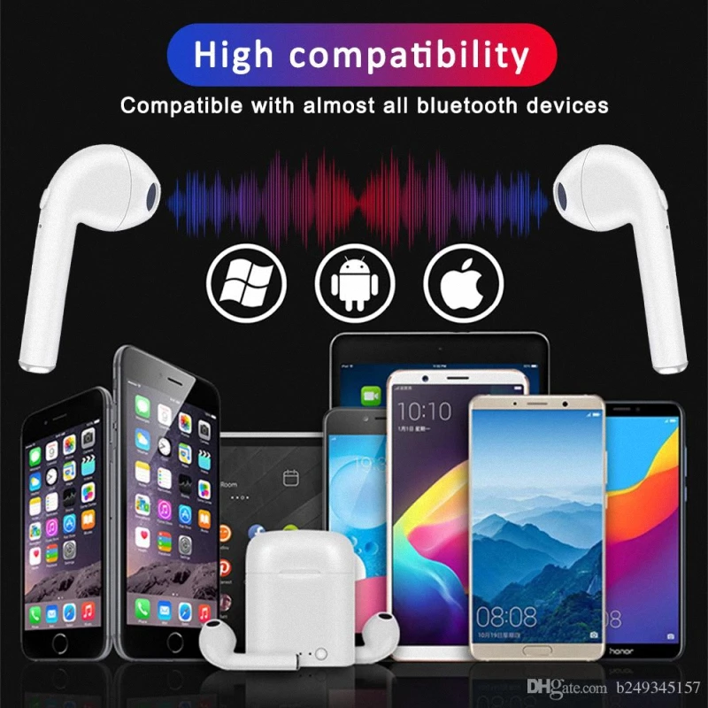 Мини наушники tws i7/ i9 /i9s/ i10/ i11/ i12 серии Лидер продаж 2020 беспроводные с управлением