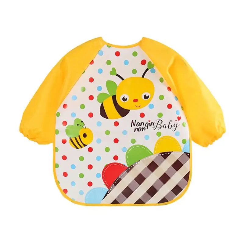 Baby Waterproof Bibs Waterproof Long Sleeve Scarf Kids Children Baby Toddler Feeding Drawing Cute Cartoon Bibs baby accessories drawing	 Baby Accessories