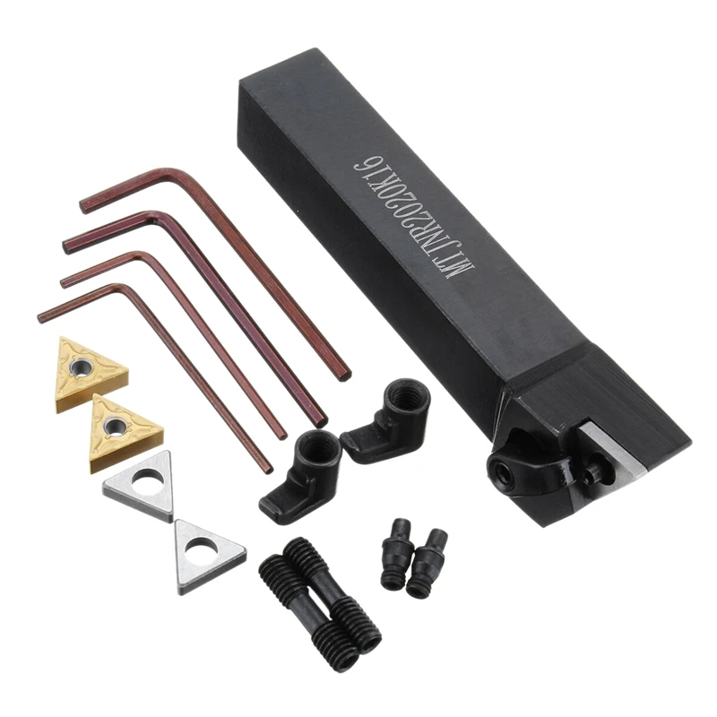 

MTJNR2020K16+TNMG1604 Insert--2Pcs+ST1603 CMT513+HL1804+L2.2 Turning Tool Holder