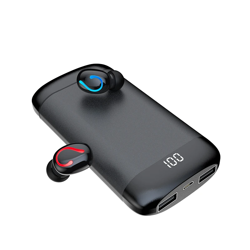 Q66 Bluetooth V5.0 наушники беспроводные наушники стерео Спортивные Беспроводные наушники гарнитура 6000 мАч Мощность для iPhone Xiaomi - Цвет: 4