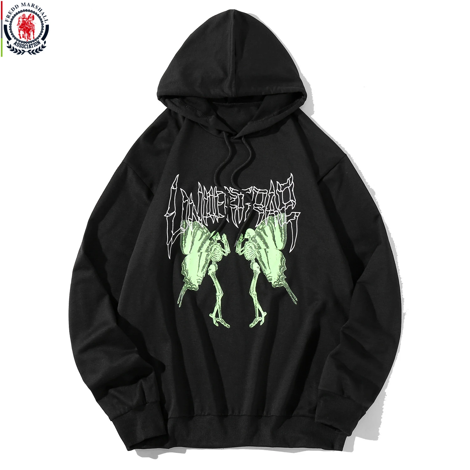 FREDD MARSHALL Sudadera para hombre, suéter de manga larga con estampado de Calavera, ropa de calle informal, novedad de Primavera de 2021| Sudaderas capucha y sudaderas| - AliExpress