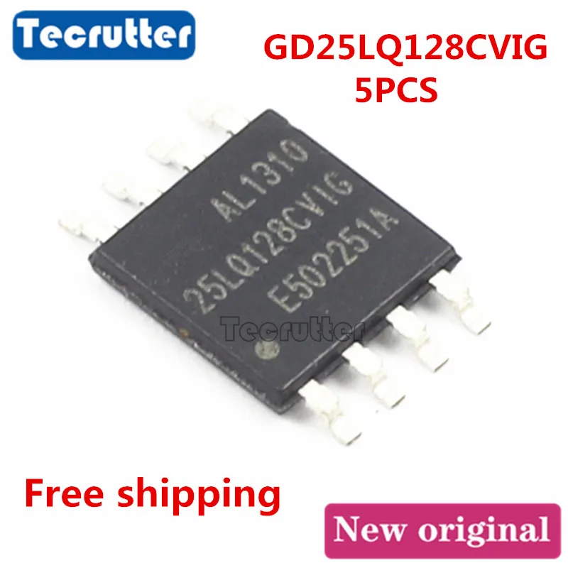 5 шт. GD25LQ128CVIG GD25LQ128 VSOP8 16 Мб 128 Мбит SPI флэш-память | Электроника