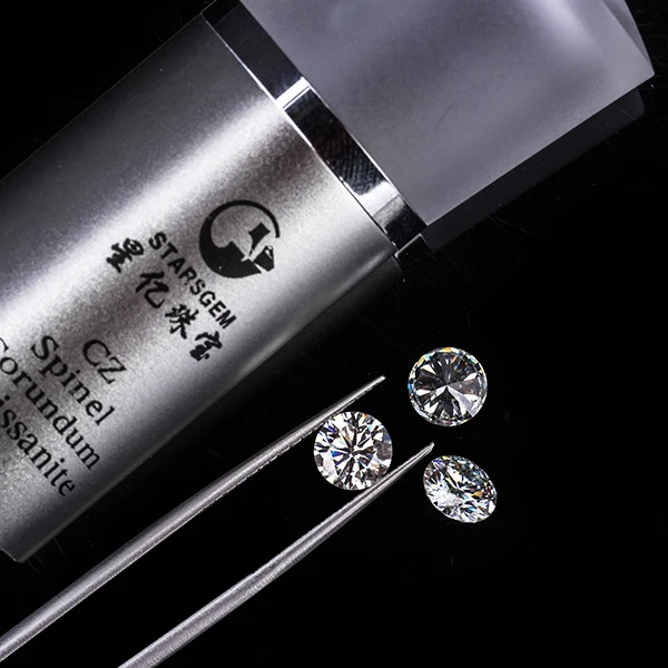 STARSGEM IJ 5mm Loose Moissanite Round Brilliant Cut Gemstone Loose Moissanite Ready To Ship For Jewelry Making