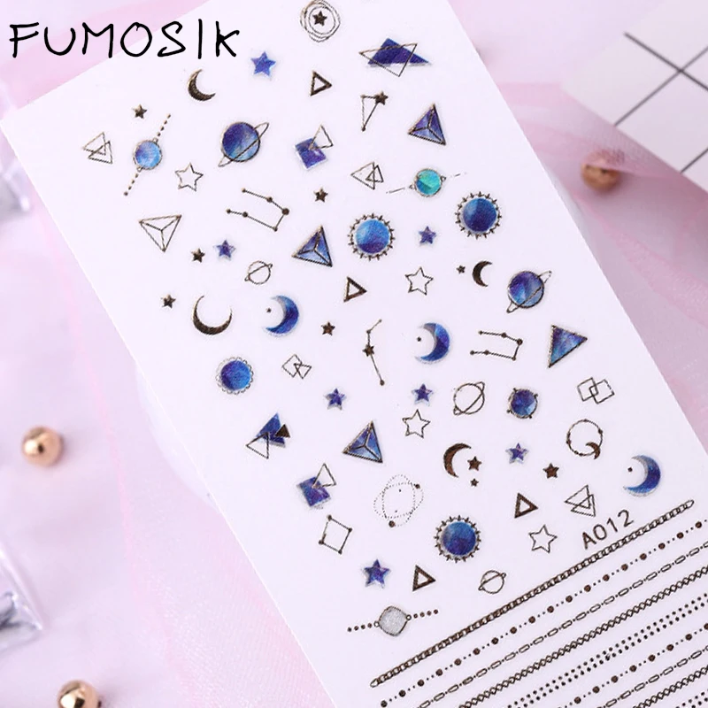 

nail stickers Charm 3D Colorful Nail Sticker Jewelry Design For Nails Sliders Tips Manicure DIY Decoration
