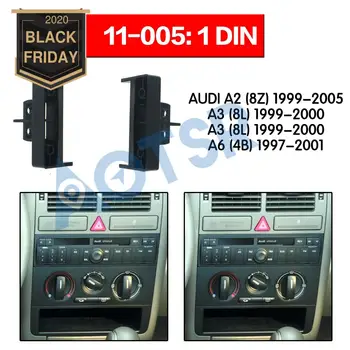 

Car radio frame for AUDI A2(8Z) 1999-2005 A3(8L) 1999-2000 A4(B5) 1999-2001 A6(4B) 1997-2001 Installation Frame