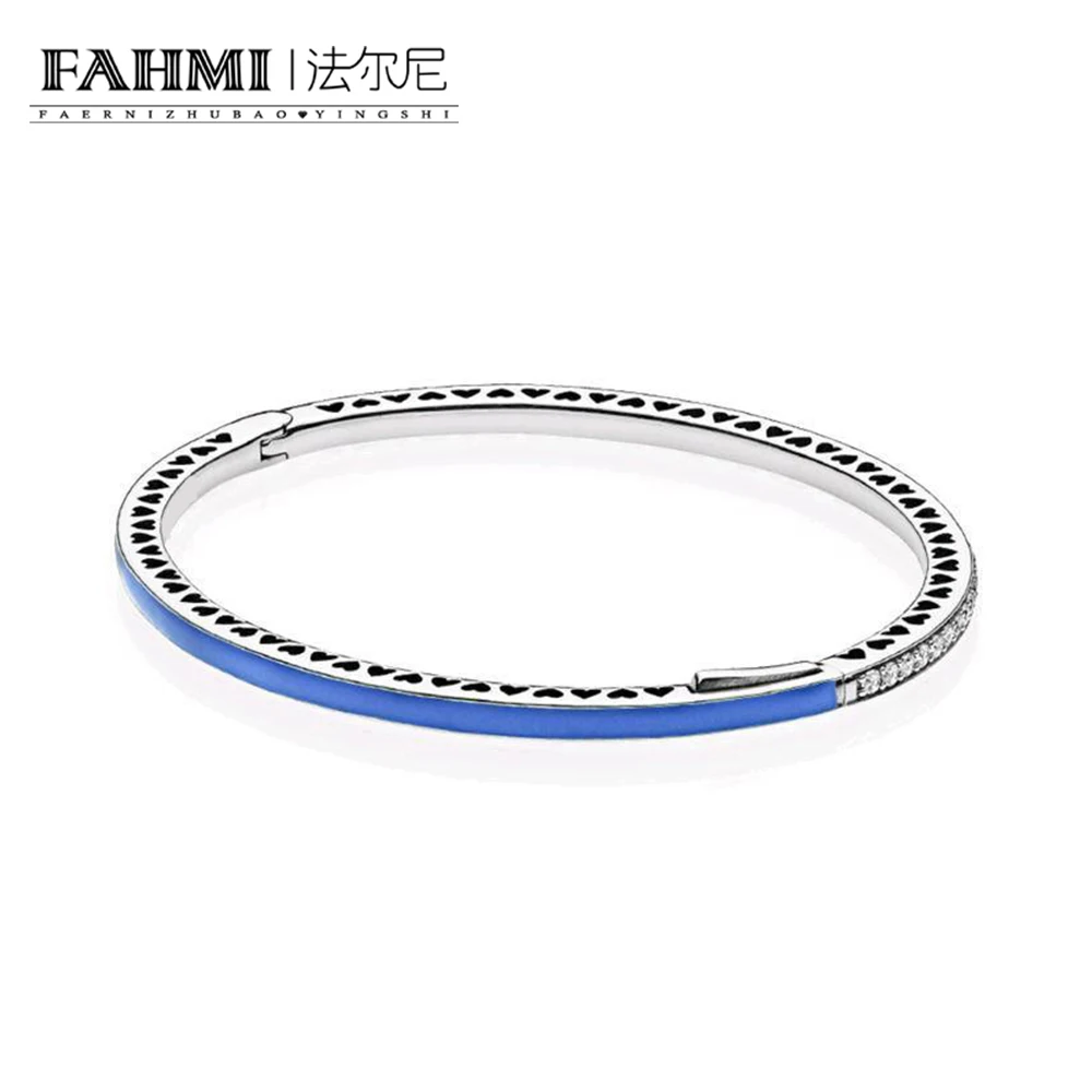 

FAHMI 100% 925 Sterling silver 1:1 Original Authentic 590537EN82 Charm Basic Bracelet Suitable DIY Beaded Women Jewelry