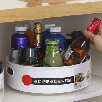 

Multifunctional Anti Slip Rotating Condiment Storage Tray Seasoning Organizer