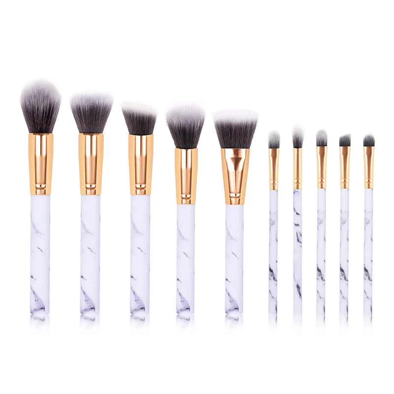 

10pcs Profession Makeup Brushes Set Powder Foundation Eyeshadow Make Up Brushes Cosmetics Soft Synthetic Hair Beauty Tools