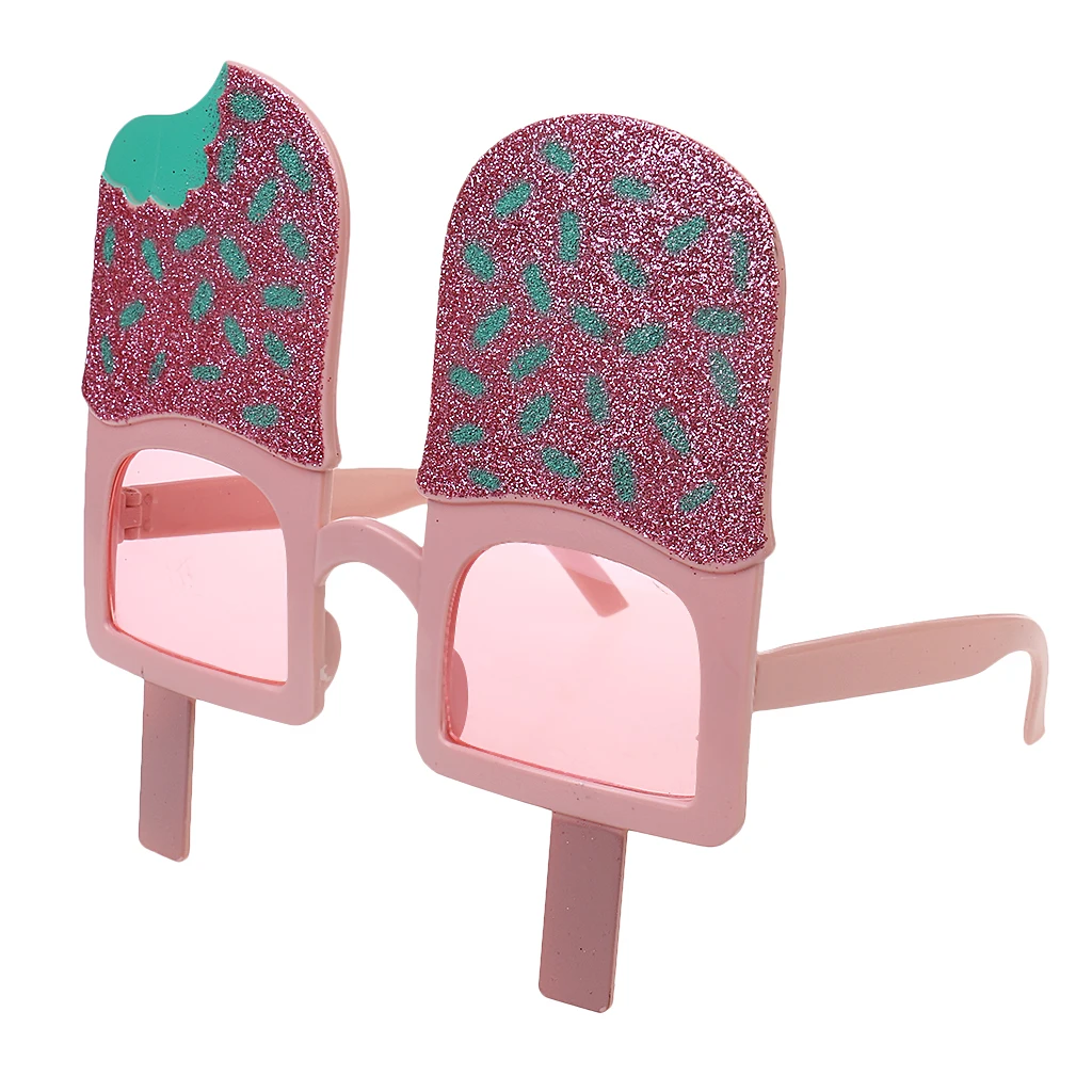 Glitter Ice Pop Lolly Sunglasses Fancy Dress Costume Party Glasses Shades for Kids Adult Fancy Dress Costume Cosplay Accessories