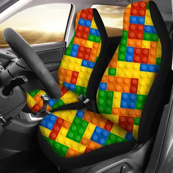 

HUGSIDEA Car Seat Cushion Autism Awareness Pattern Auto Seat Cover Soft Universal Car Front Seat ProtectorInterior Accessories