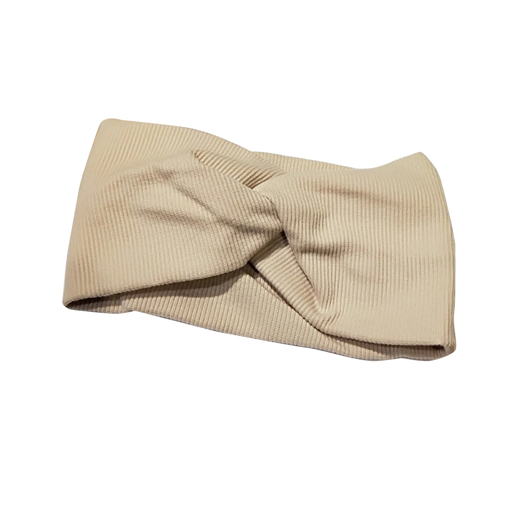 Новая хлопковая широкая повязка на голову женская головная повязка Вуалетка тюрбан для волос повязка на голову волосы бандана лента спортивная повязка на голову - Цвет: NO.4