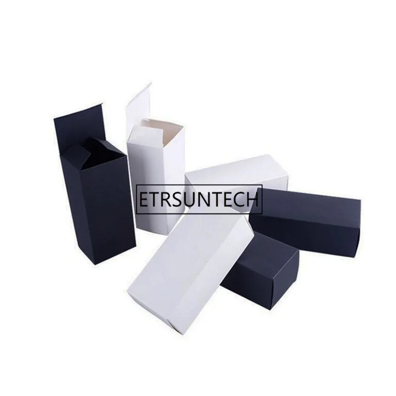 300 Teile/los 17cm x 7,5 cm x 6cm Blank Schwarz/Weiß Verpackung Papier Box Sonnenbrille 3D Gläser geschenk Boxen Großhandel