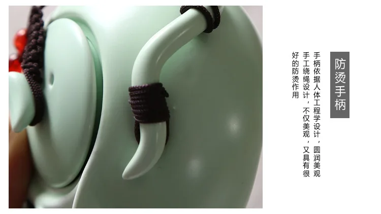 Ceramic Matte Kung Fu Tea Set Travel Portable a Pot Two Cup Ding Quik Cup Gift Customization Logo